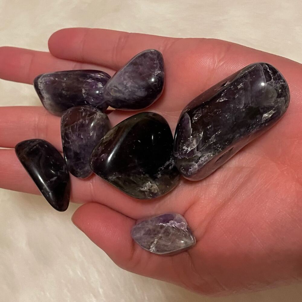 Dream (Chevron) Amethyst Tumbles